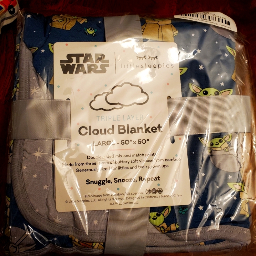 Little sleepies grogu blanket